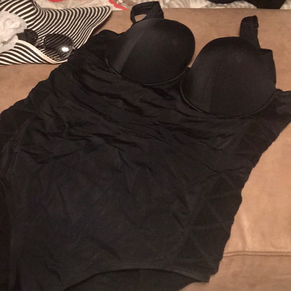 Sexy AF black bathing suit - one piece 1X